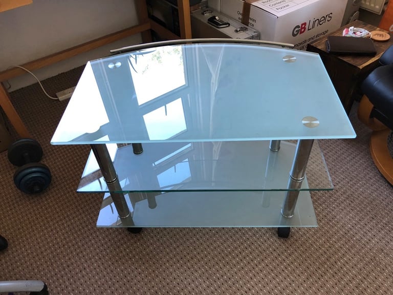image for Glass & Chrome Television table 