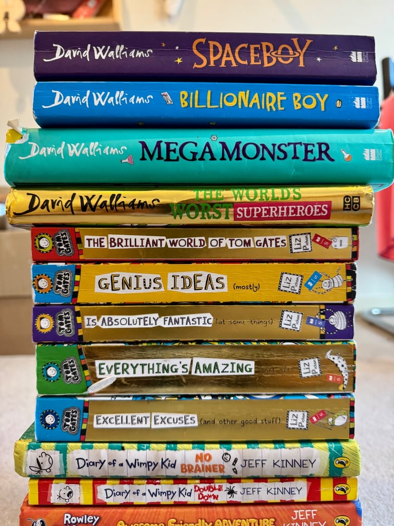 Lot of books for kids David Williams Tom Gates Kinney and more 