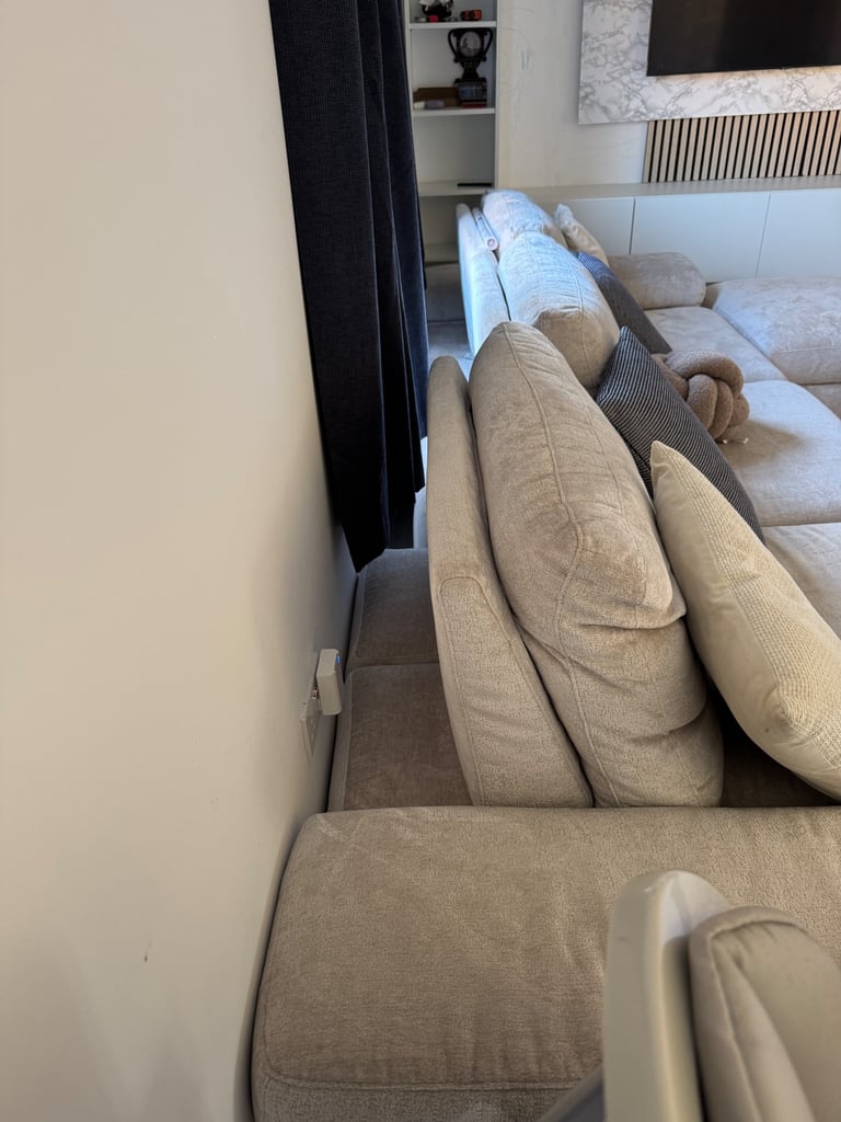 Right facing 3 seater with ottoman storage 