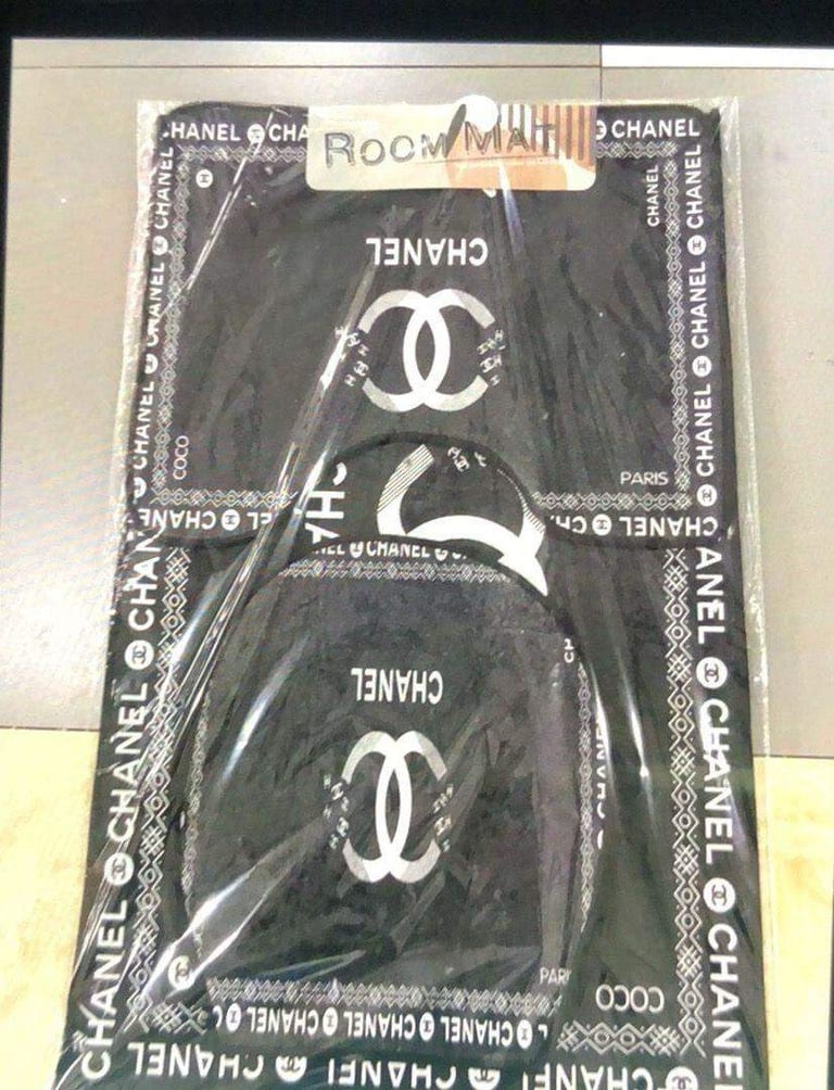 3pcs bathroom mats sets LV CC