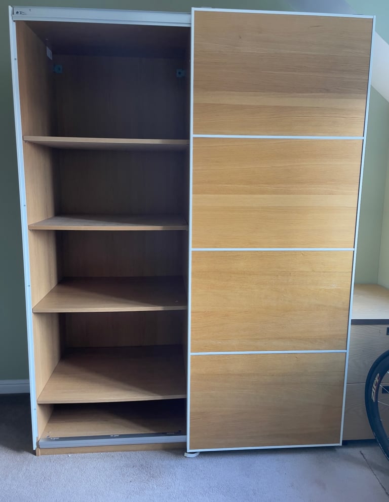 FREE DELIVERY 🥰🚚🥰IKEA PAX BROWN SLIDING MIRROR WARDROBE GREAT CONDITION 