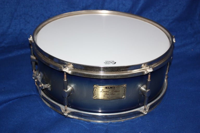 Mapex Limited Edition Ice Blue 14in x 5in Wooden Refurbished Snare Drum ~ £85 ono