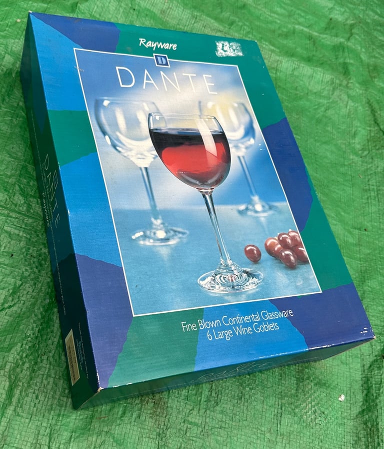New Dante Wine Glasses x6
