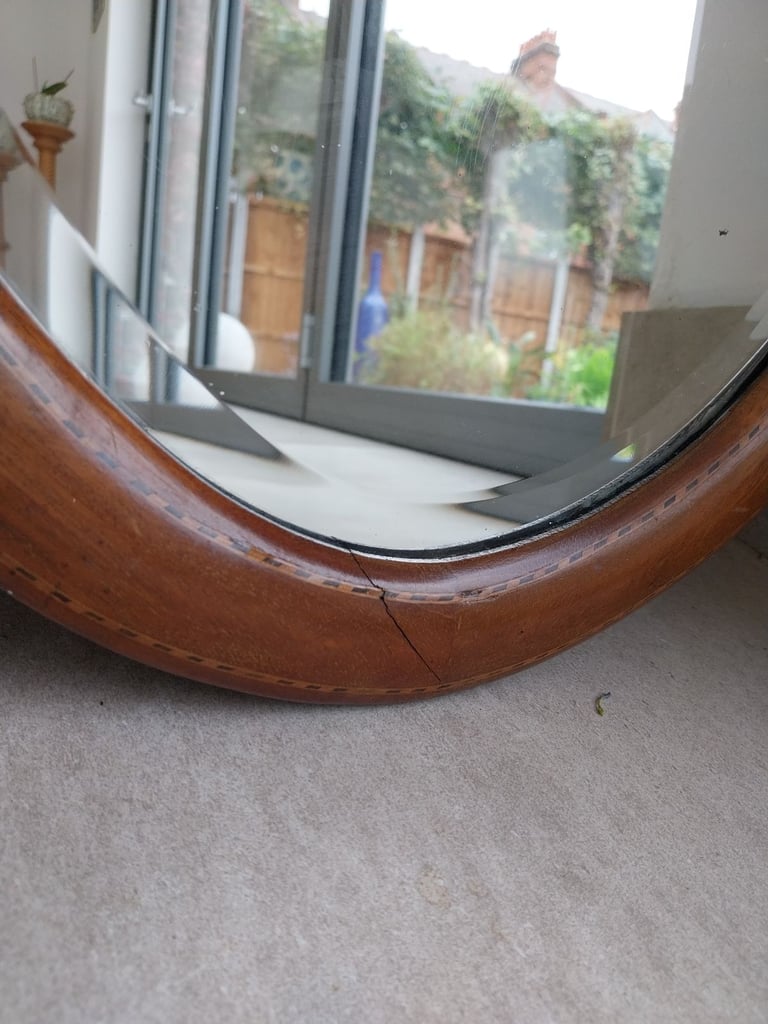 Vintage oval mirror 