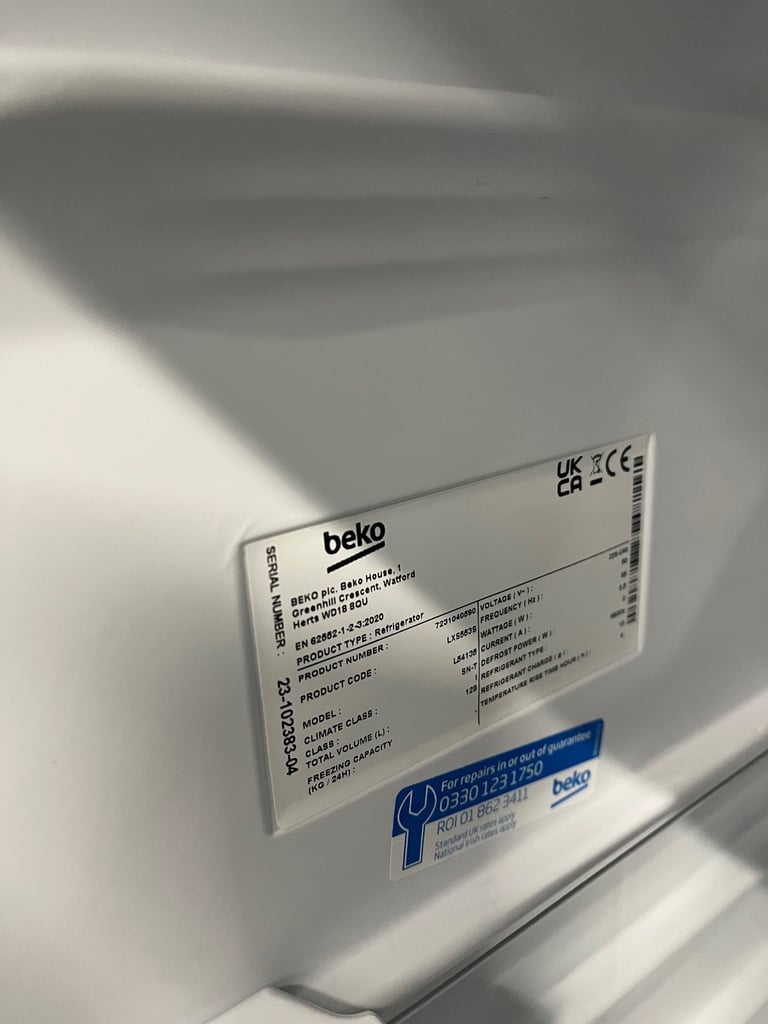 Beko LXS553S Under Counter Fridge