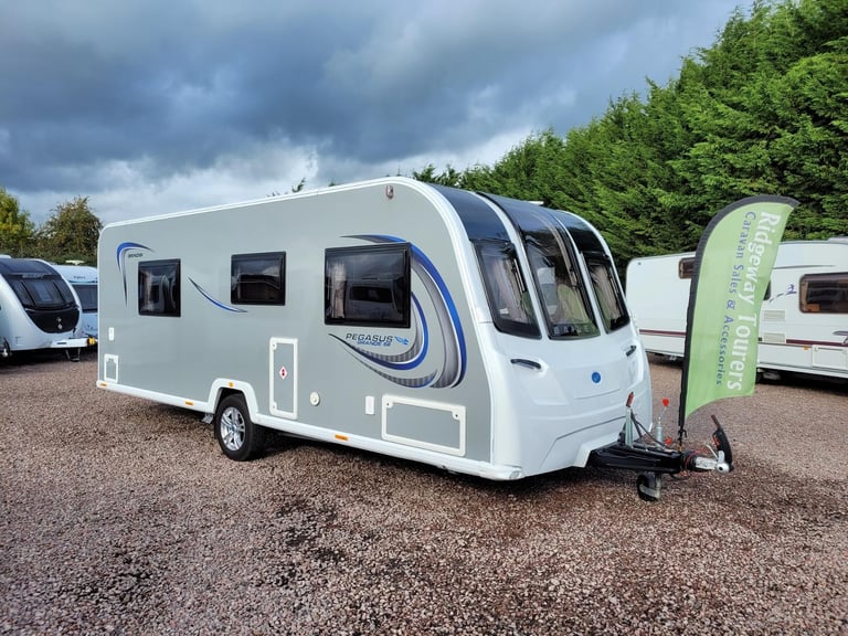 Bailey Pegasus Grande SE Brindisi 2023 Single Axle 4 Berth - 8FT Wide, Fixed Bed