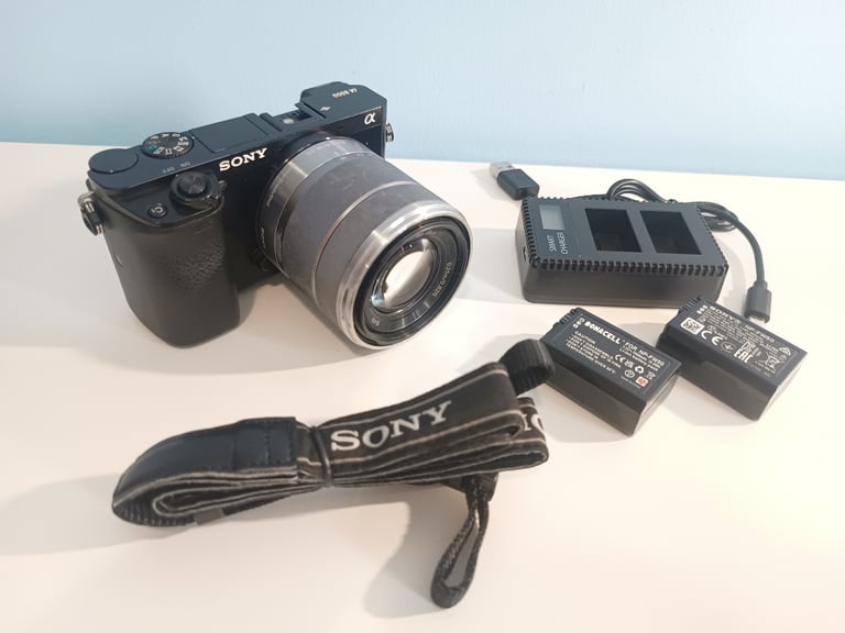 Sony A6000 24MP Mirrorless camera with 18-55mm SEL1855 OSS lens - DSLR ILCE- Shipping available