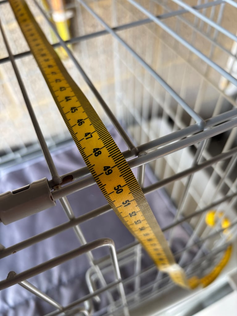 Large Grey Dog Crate, Waterproof Liner & Water Bottle