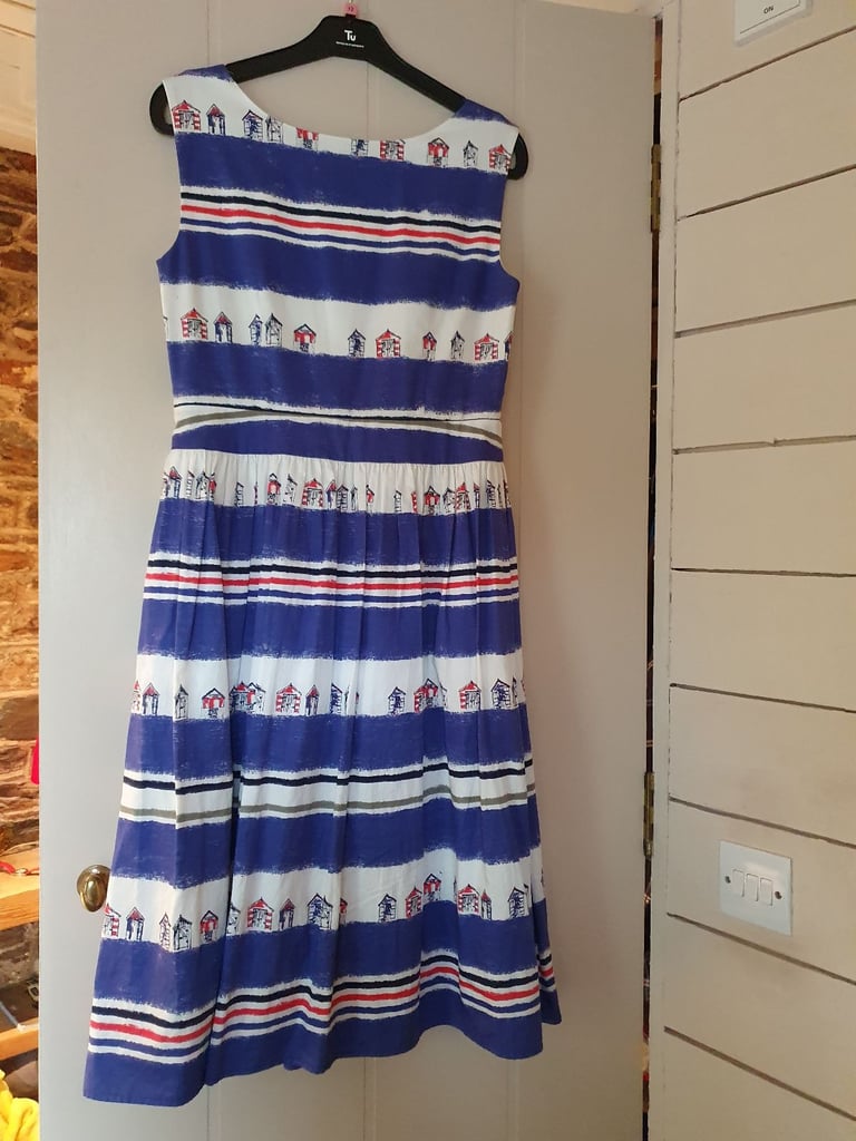 Vintage Beach Hut Dress Laura Ashley