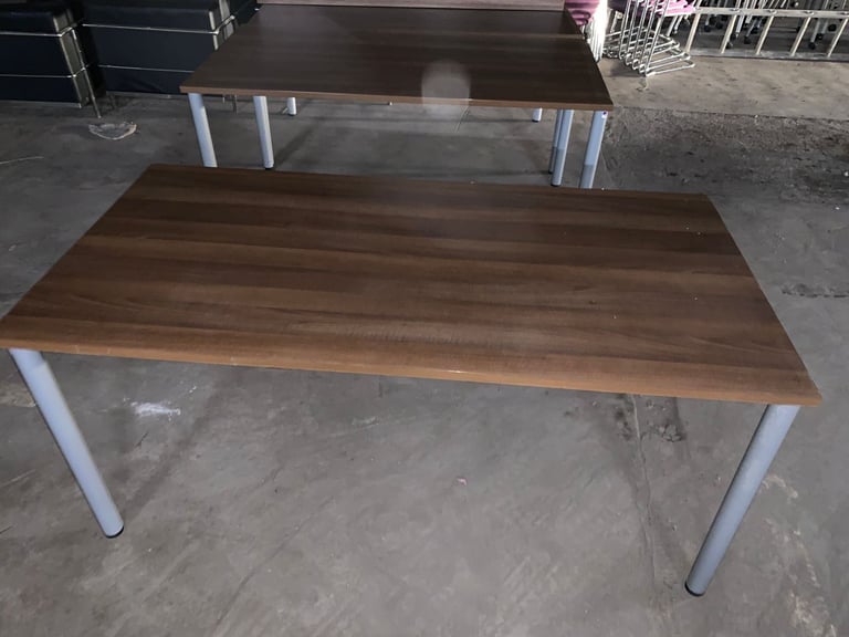 Walnut color desk or meeting table (4 available)