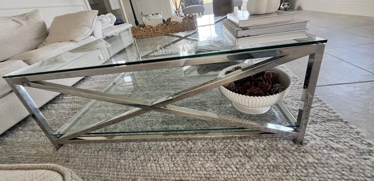 Neptune Manhattan Large Glass Coffee Table