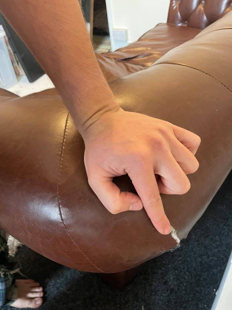 Leather Chesterfield Sofa 