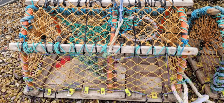 image for 2 lobster creels, garden decoration