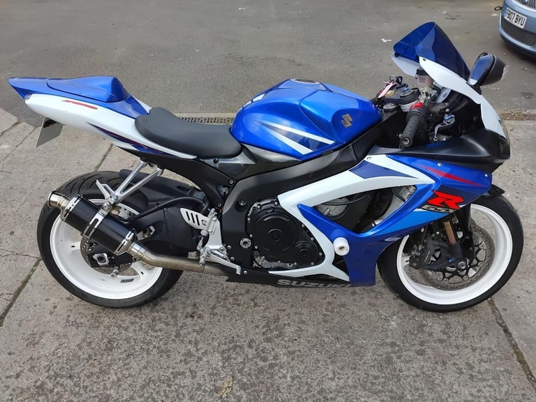2007 07 SUZUKI GSXR 750 K7 GSXR750 CLEAN BLUE SPORT BIKE SUPER SPORT NEW MOT 