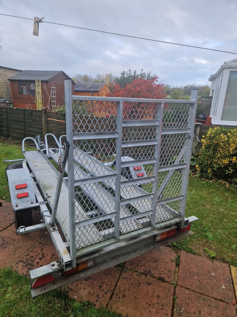 3 motorcycle trailer galvanised .led lights all round rewired.designed 