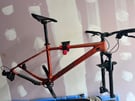Carbon MTB frame with RockShox Silver forks &amp; other components 