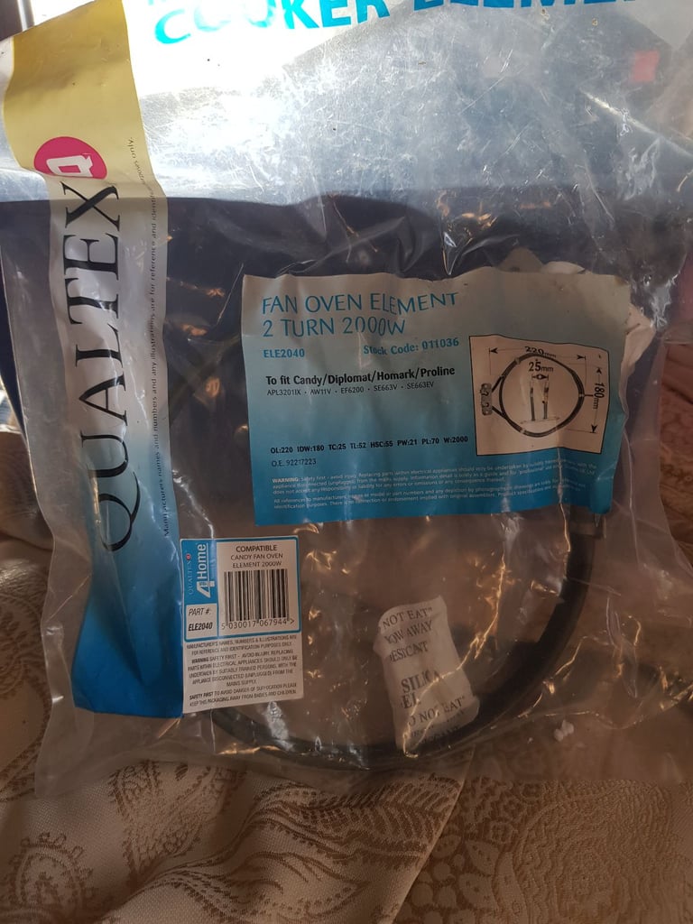 FAN OVER HEATER ELEMENT 2000W BRAND NEW