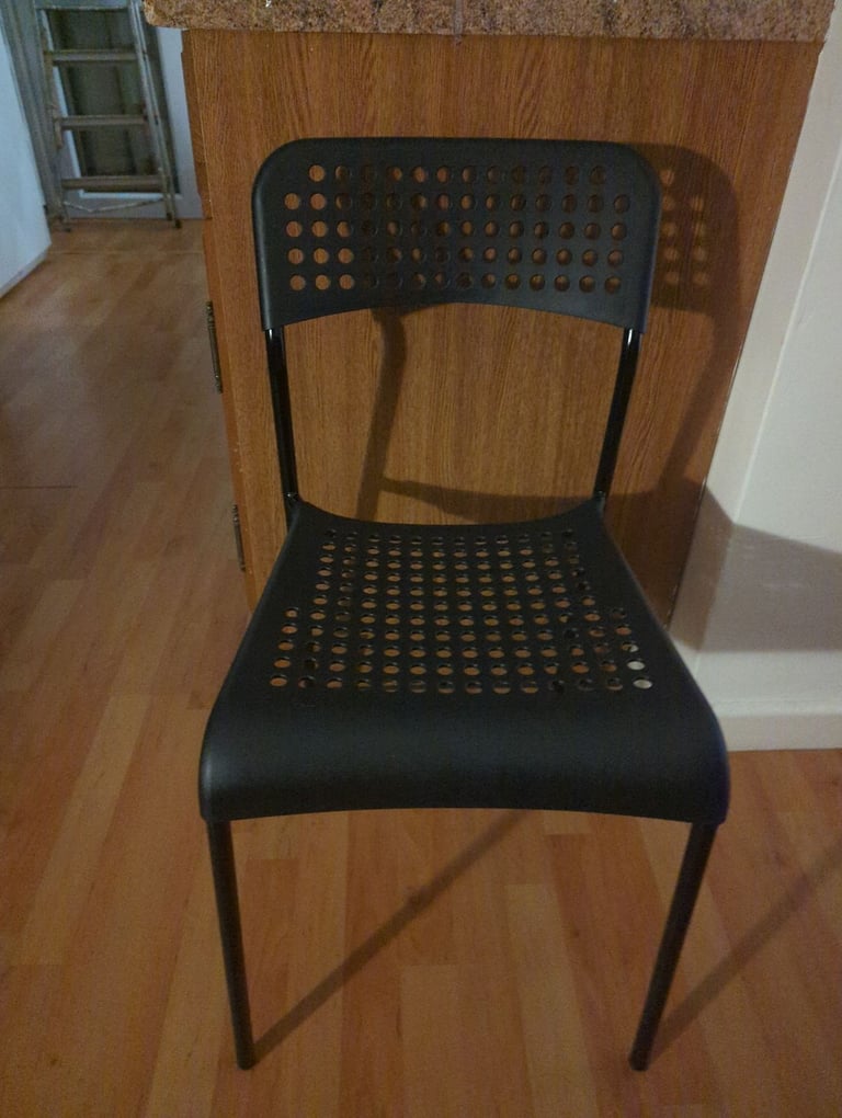 image for For Sale 4 Black Chairs 