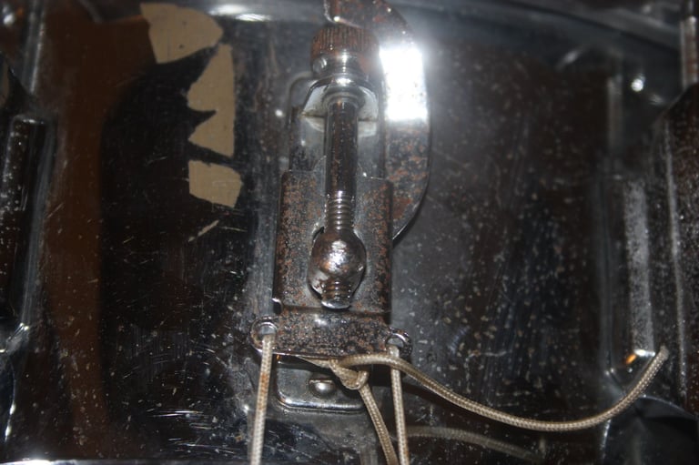 Vintage 1970s Beverley Chrome Snare Drum 14in x 5.1/2in for Drum Kit ~ Made In England ~ £75 ono