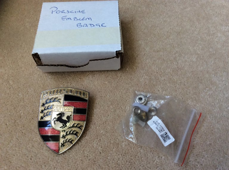 image for Porsche Bonnet Hood Crest Badge Emblem 