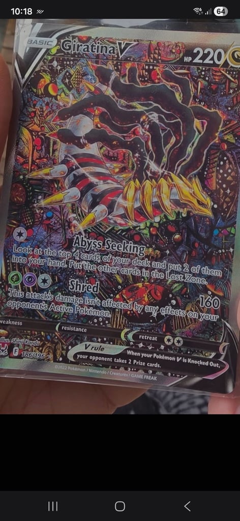 image for Giratina v full art 186/196