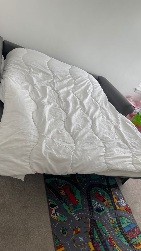 Italian Leather Bed settee  