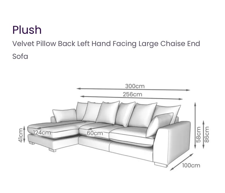 Blue sofa from DFS