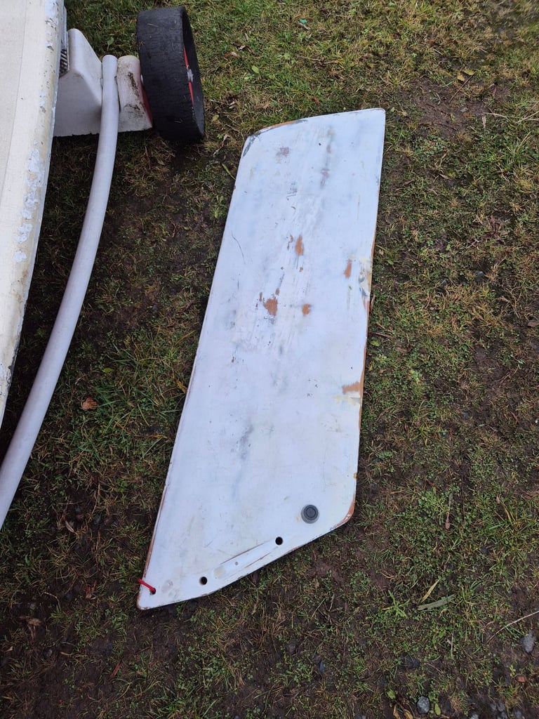 Laser sailing dinghy with launching trolley