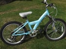 GIRLS BICYCLE in full working order. 20 inch wheels, 6 gears. VGC