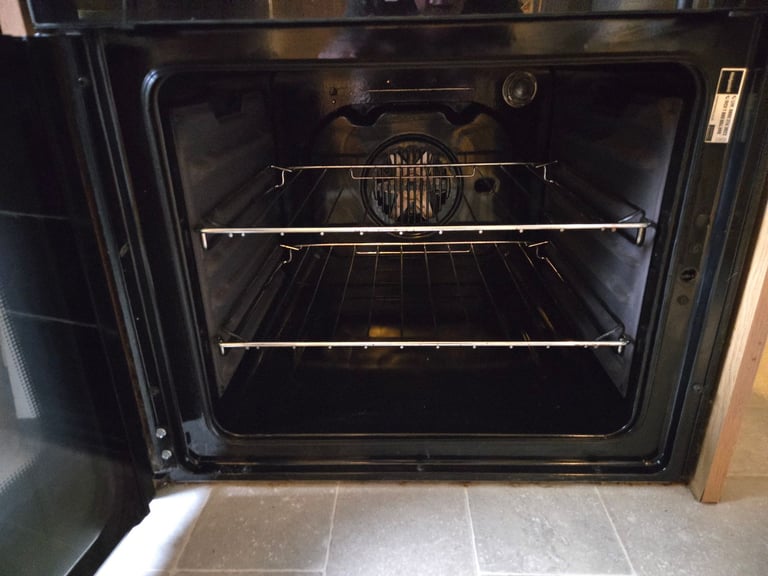 Double oven ceramic hob cooker Hotpoint HAE60KS