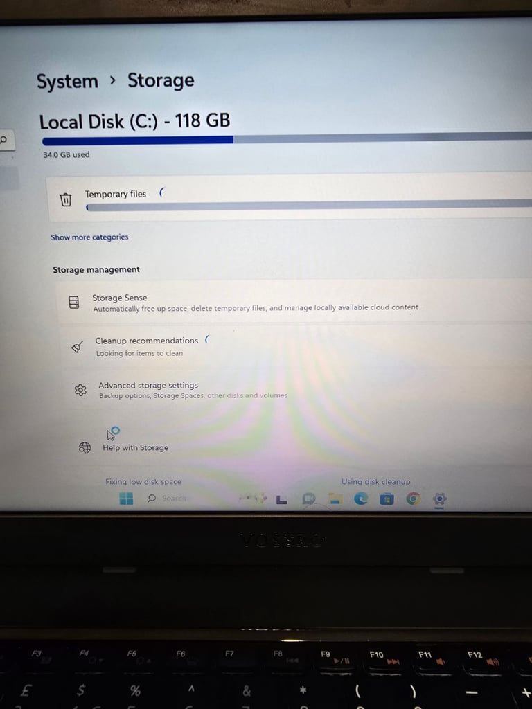 Dell vostro laptop i3 8gb ram 128gb ssd 