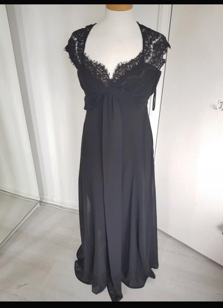 image for  Debut women’s black long dress size 8