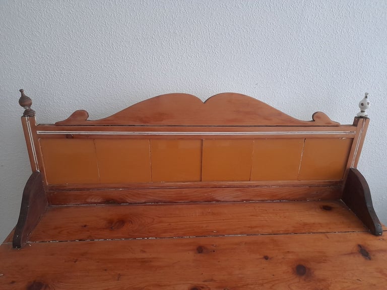 Beautiful antique Wash Stand / Console  with tiles