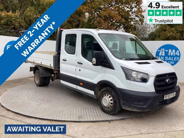 2020 Ford Transit 350 EcoBlue Leader Crewcab Tipper Euro 6 L=9ft 3 Tipper Diesel Manual
