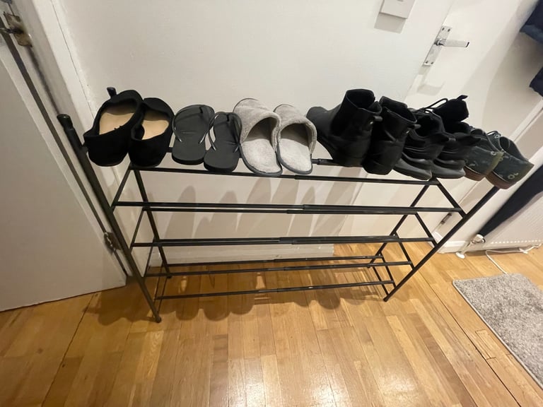 image for DUNELM 5-tier Extendable Metal Shoe Rack