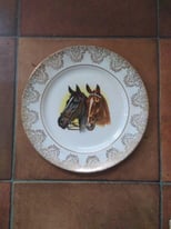 Ornamental China Plate with Horse Design 