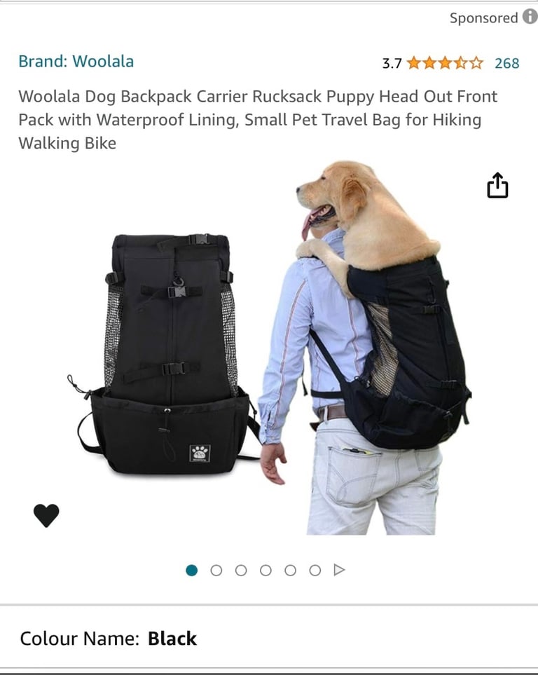 Dog backpack