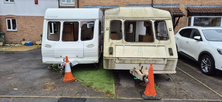 image for Two empty inside, stripped caravan shells for free!!!
