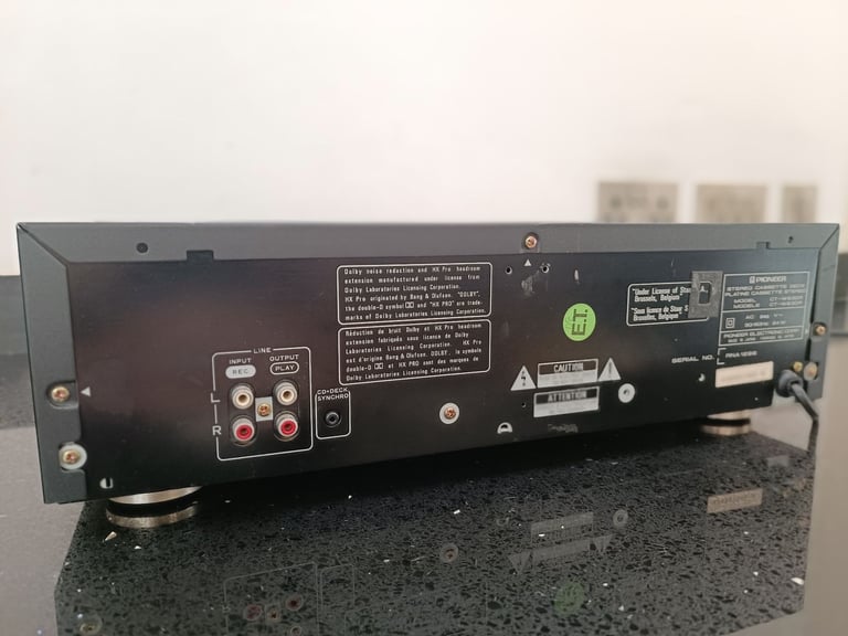 Vintage Pioneer CT-W630R Double Cassette Deck