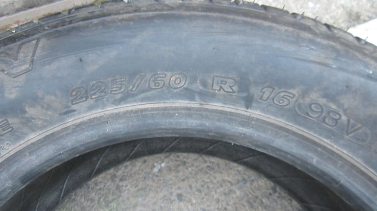 Various selection of car tyres