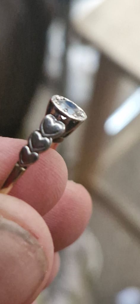 image for 9ct carat vintage white gold ring