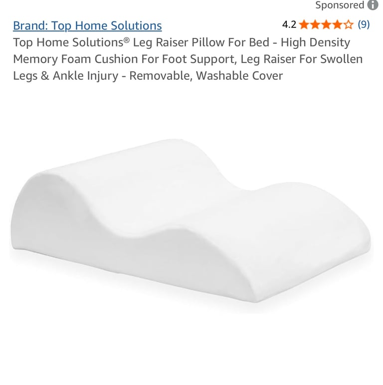 Leg Support Pillow Memory Foam NEW in Bag