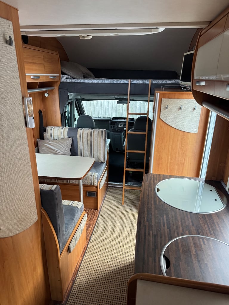 Ford transit hymer motorhome 6berth garage, awning/bike rack