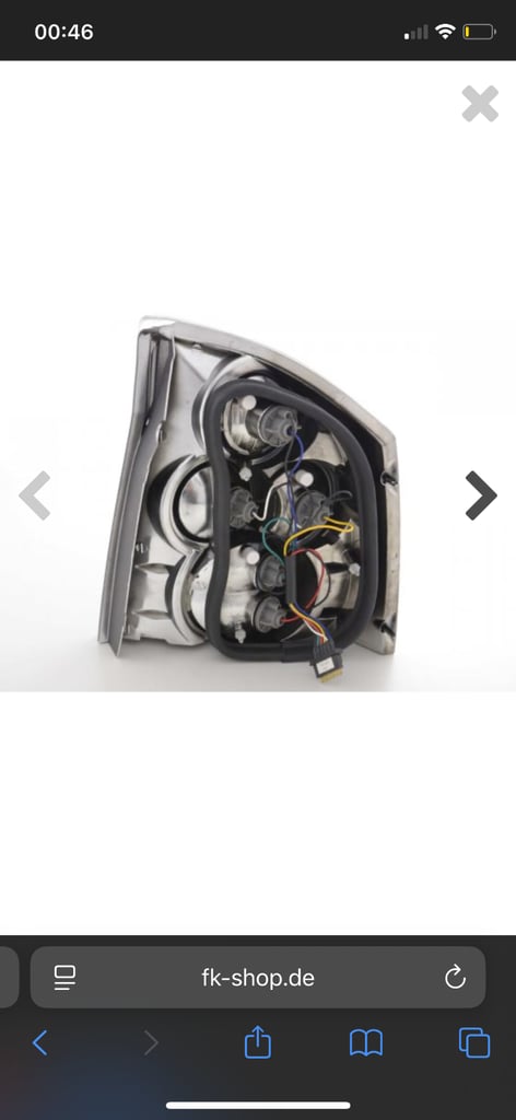 Black Rear Vauxhall/Opel Vectra C Angel Lights 