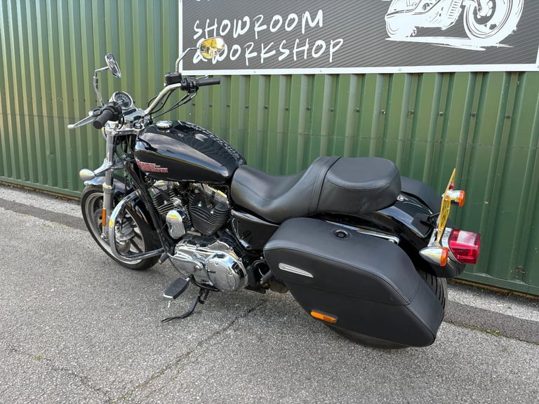 Harley Davidson XL1200T Superlow Sports 2019 Black 2 Owners V H Pipes Luggage 