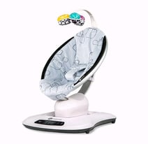 Baby Rocker Bouncer - 4moms MamaRoo 4.0 Infant Seat - Silver Plush