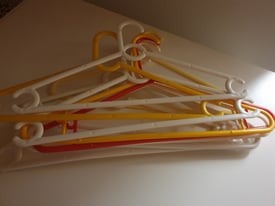 10 free plastic clothes hangers