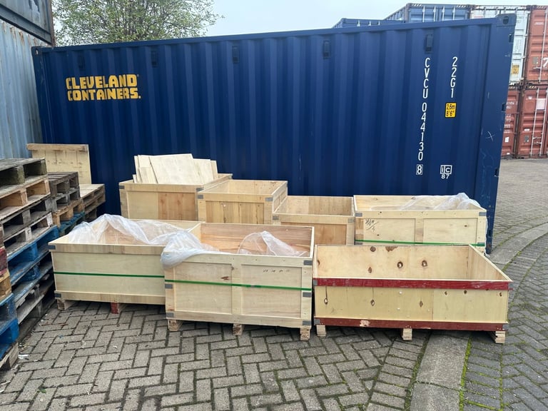 Timber Wood Wooden Crates Shipping Storage Pallet Planter