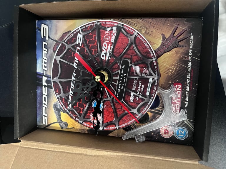Spiderman DVD Clocks & dvd box