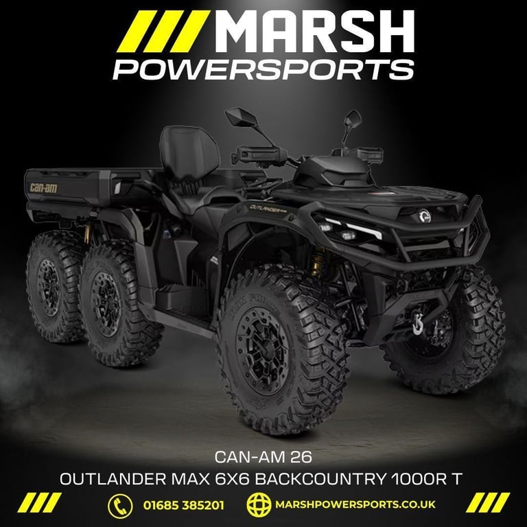 Can-Am Outlander MAX 6x6 Backcountry 1000R T 2026 - Can-Am Dealer - Reserve Now!